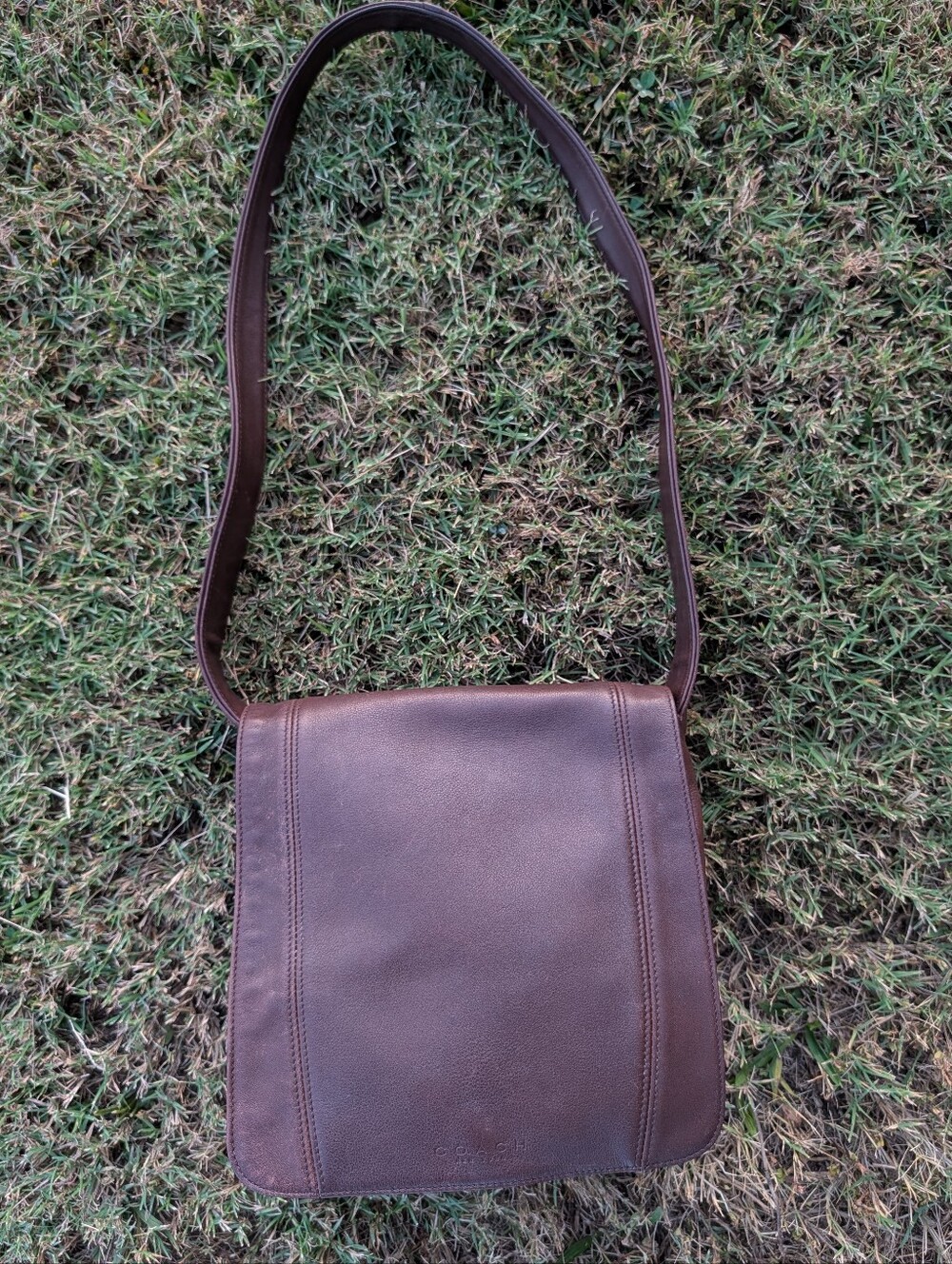 🤎 Vintage 90's Coach Lexington Flap #4183 Genuine Smooth Leather Shoulder Bag